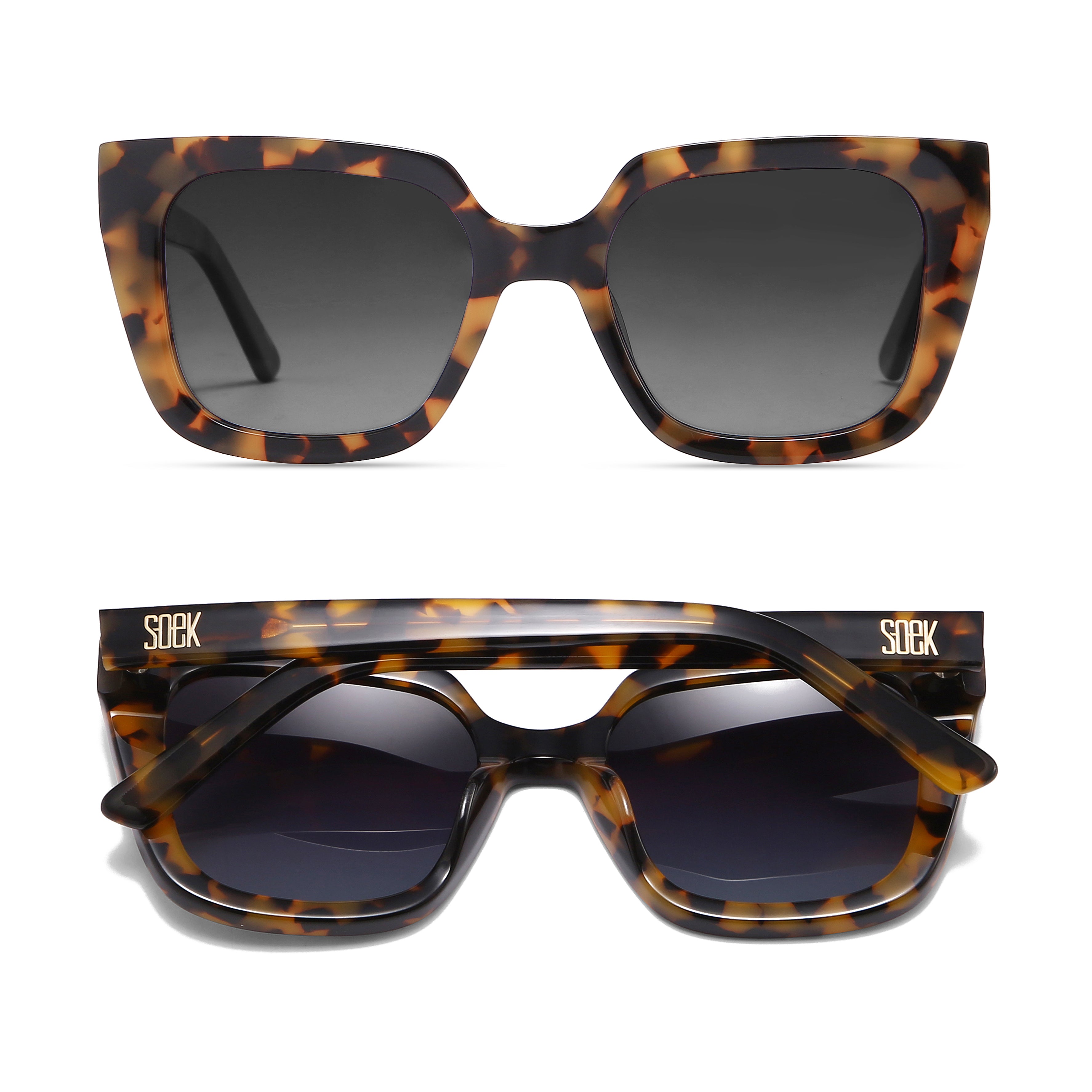 HARPER HONEY TORT - Bio Acetate Tortoise Frame l Brown Graduated Polarised Lens