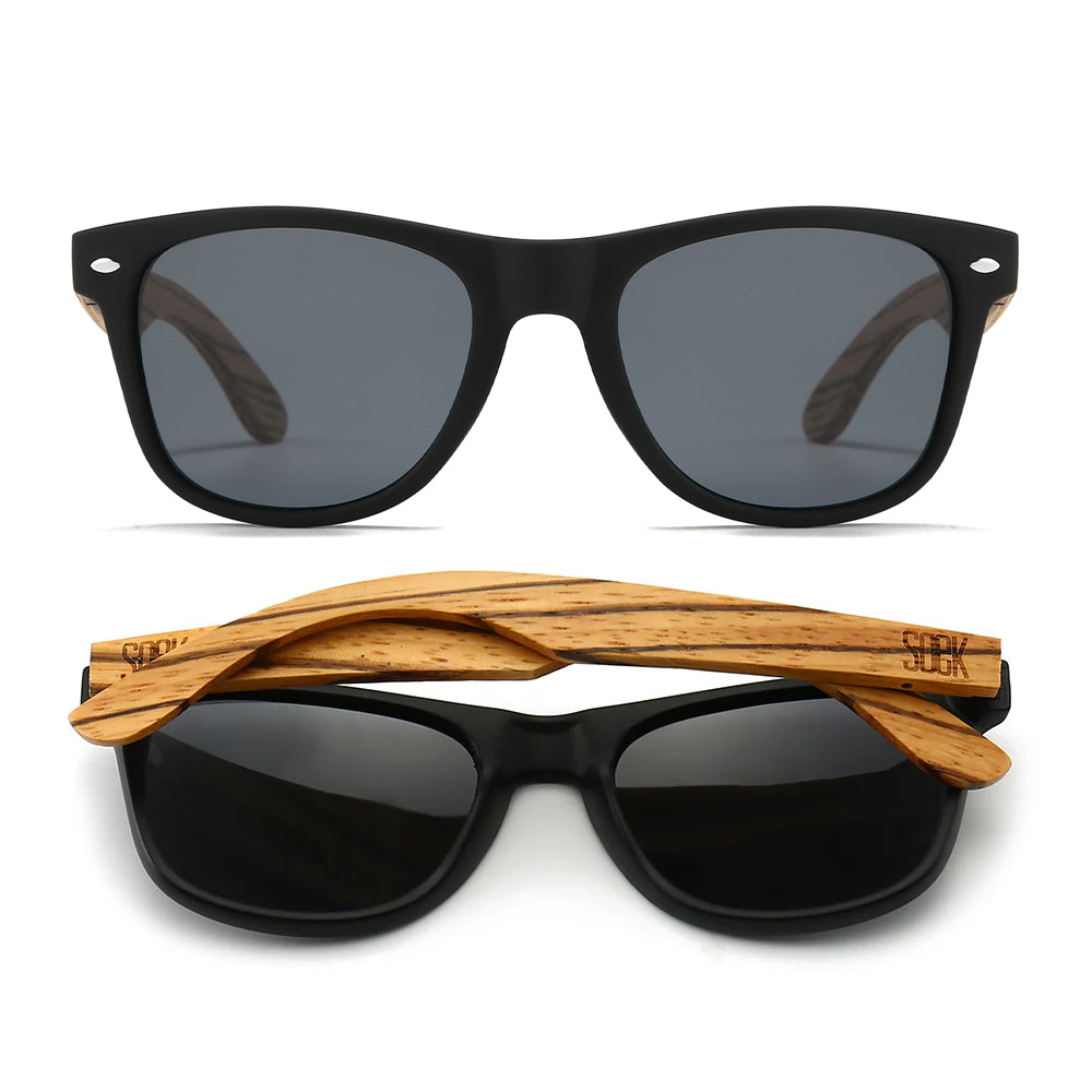 BALMORAL l Polarised Lenses l Black frame l Walnut Arms