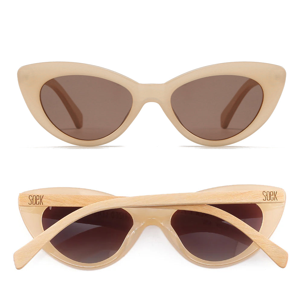 SAVANNAH NUDE Brown Gradient Lens l White Maple Arms