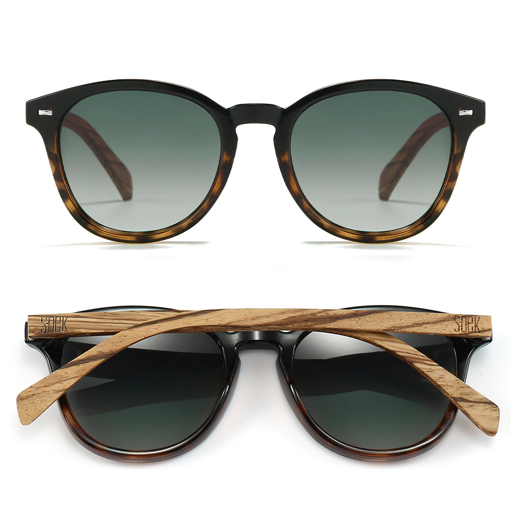 TAINE BLACK TORT  Khaki Lens l Walnut Arms