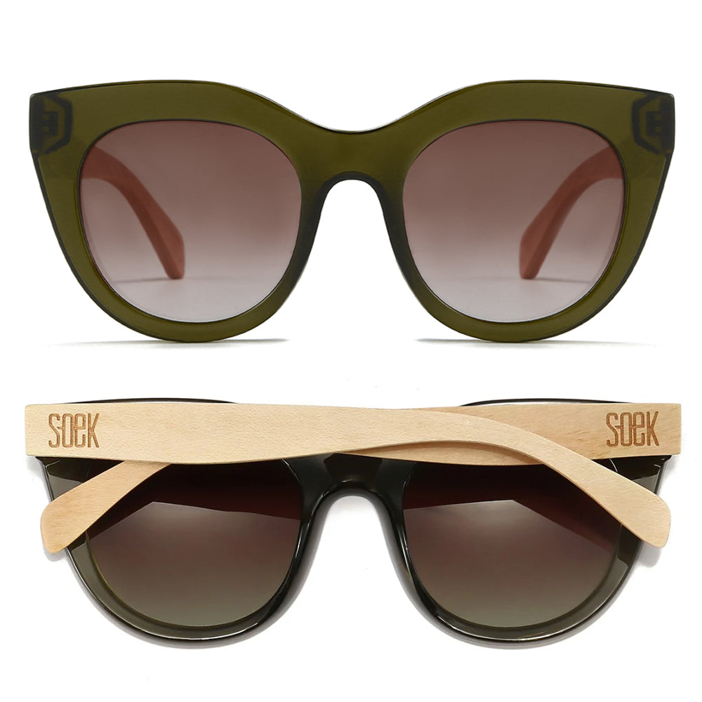 MILLA KHAKI Khaki Gradient Lens l White Maple Arms