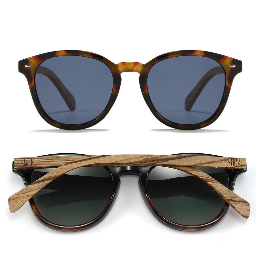 TAINE TORT Blue Lens l Walnut Arms