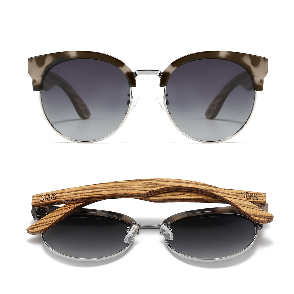 HEATHER IVORY TORT l Gradient Smokey Lens l Walnut Arms