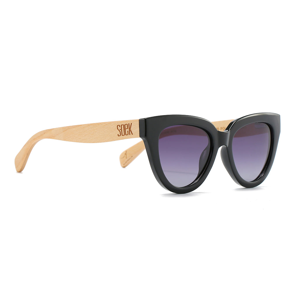 FLUTTER Storm l Sunglasses l Black Lens l White Maple Arms