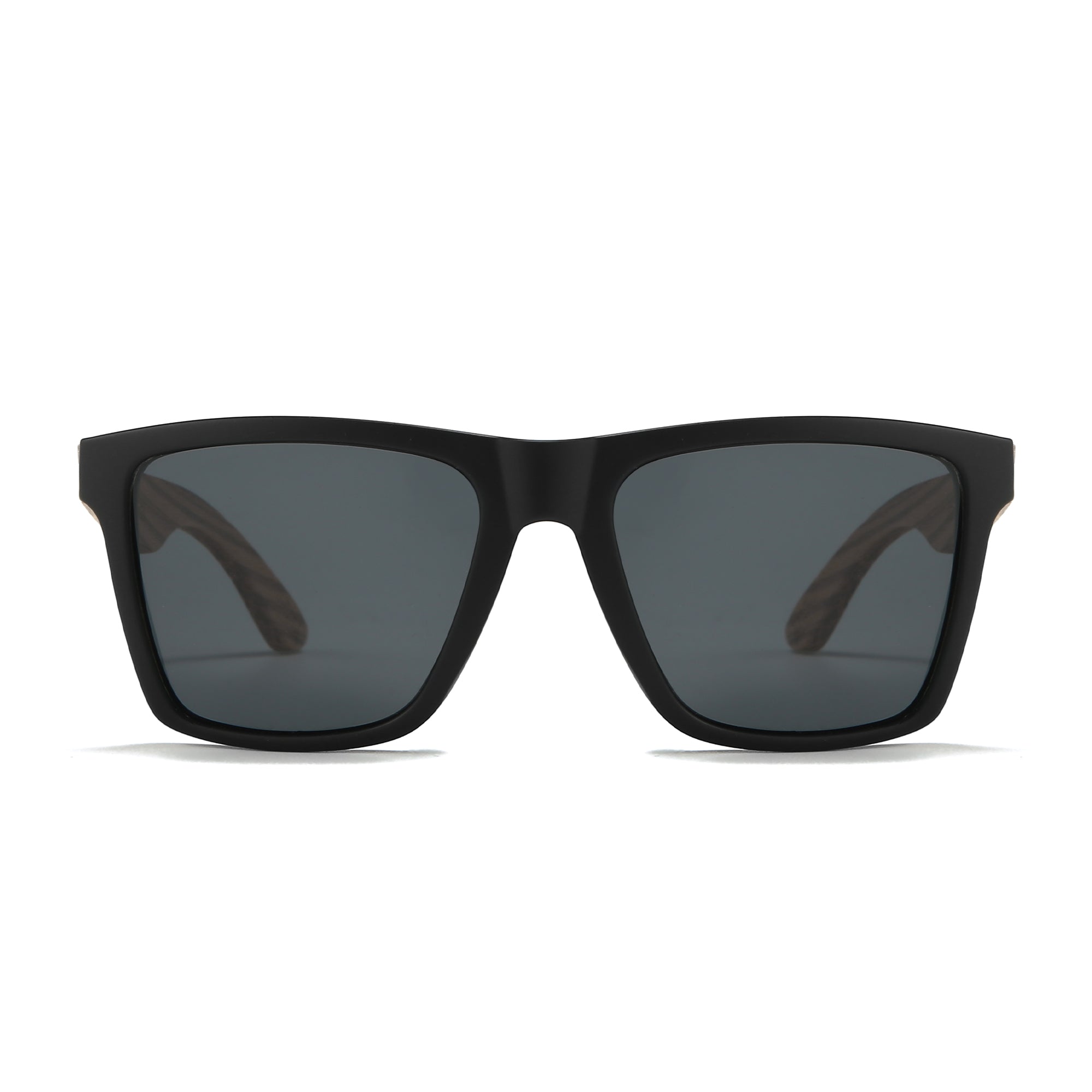 DALTON l BlackFrame l Polarised Black Lens l Walnut Wooden Arms