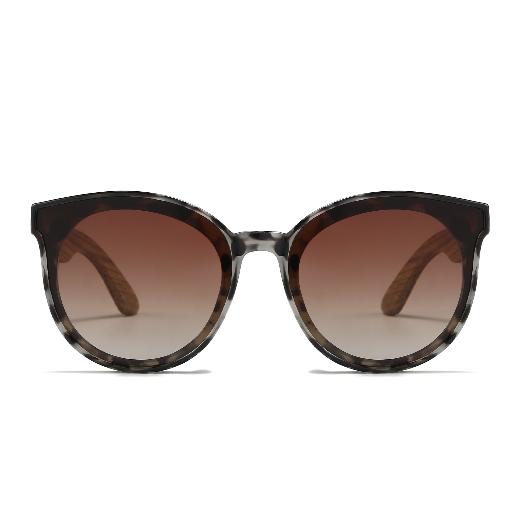 BELLA IVORY TORTOISE l Black Graduated Lens l Walnut Arms