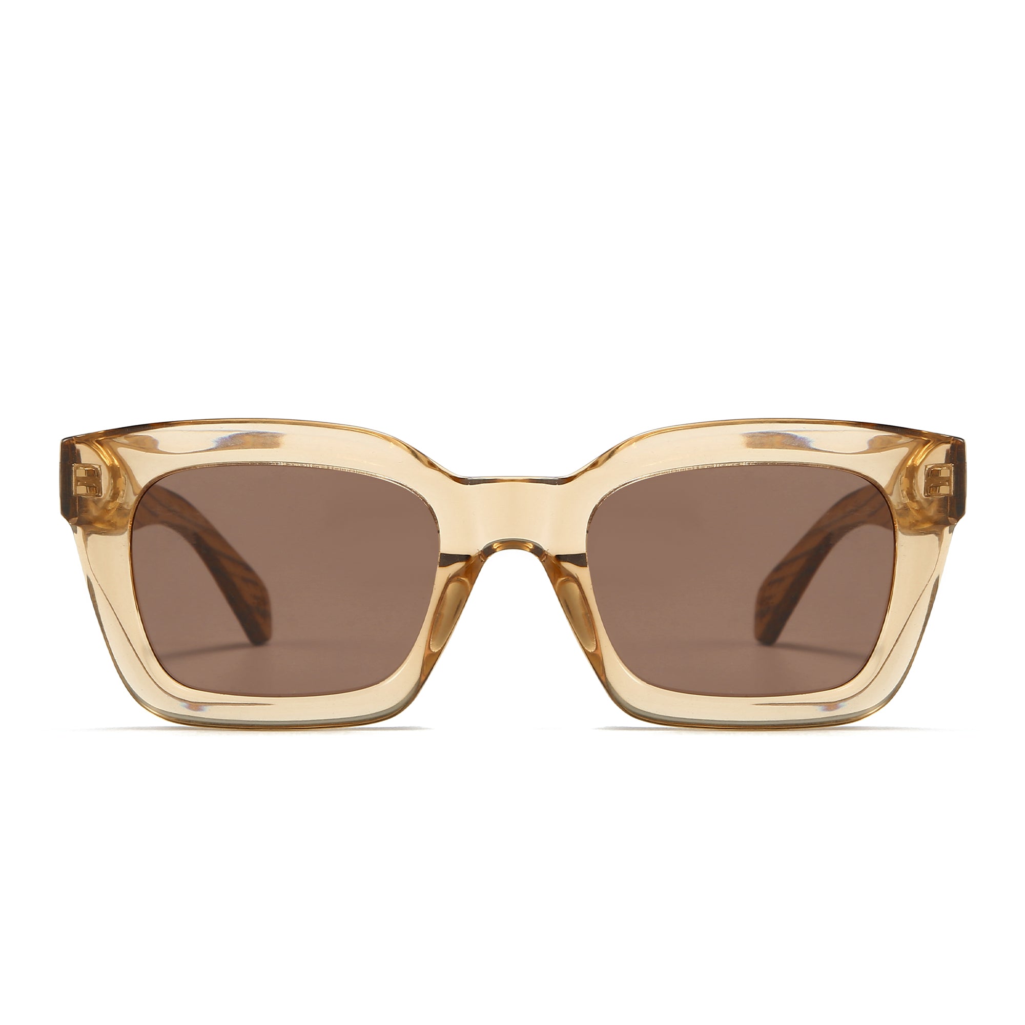 ZAHRA CHAMPAGNE l Smoky Polarised Lens l Walnut Arms