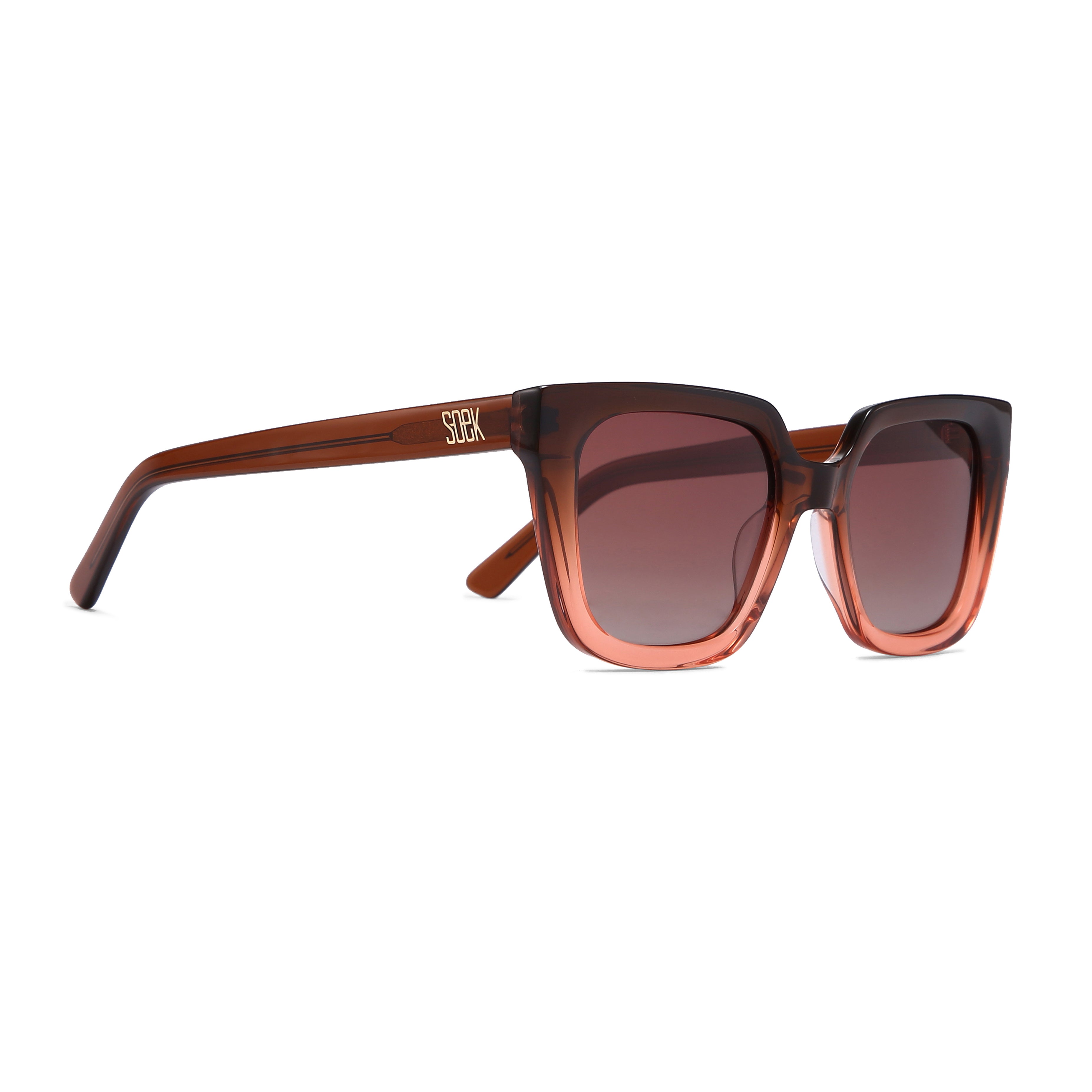 HARPER OMBRE BROWN - Bio Acetate Gradient Pink Frame l Brown Graduated Polarised Lens