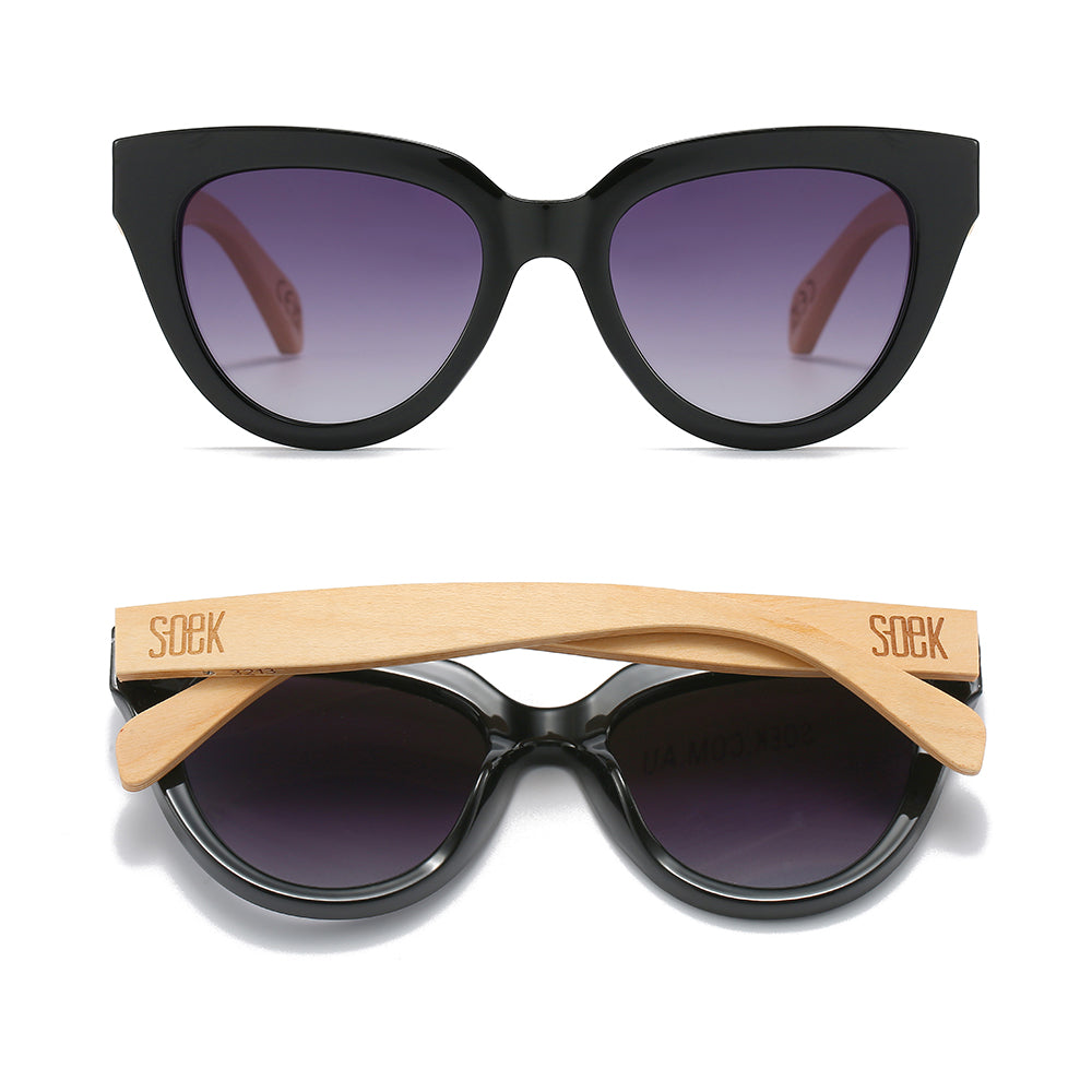 FLUTTER Storm l Sunglasses l Black Lens l White Maple Arms