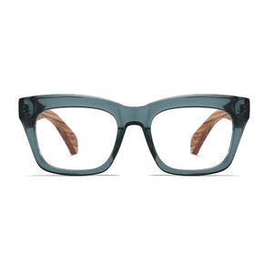 MORGAN INDIGO l Wooden Magnifying Reader - Soek Fashion Eyewear Australia