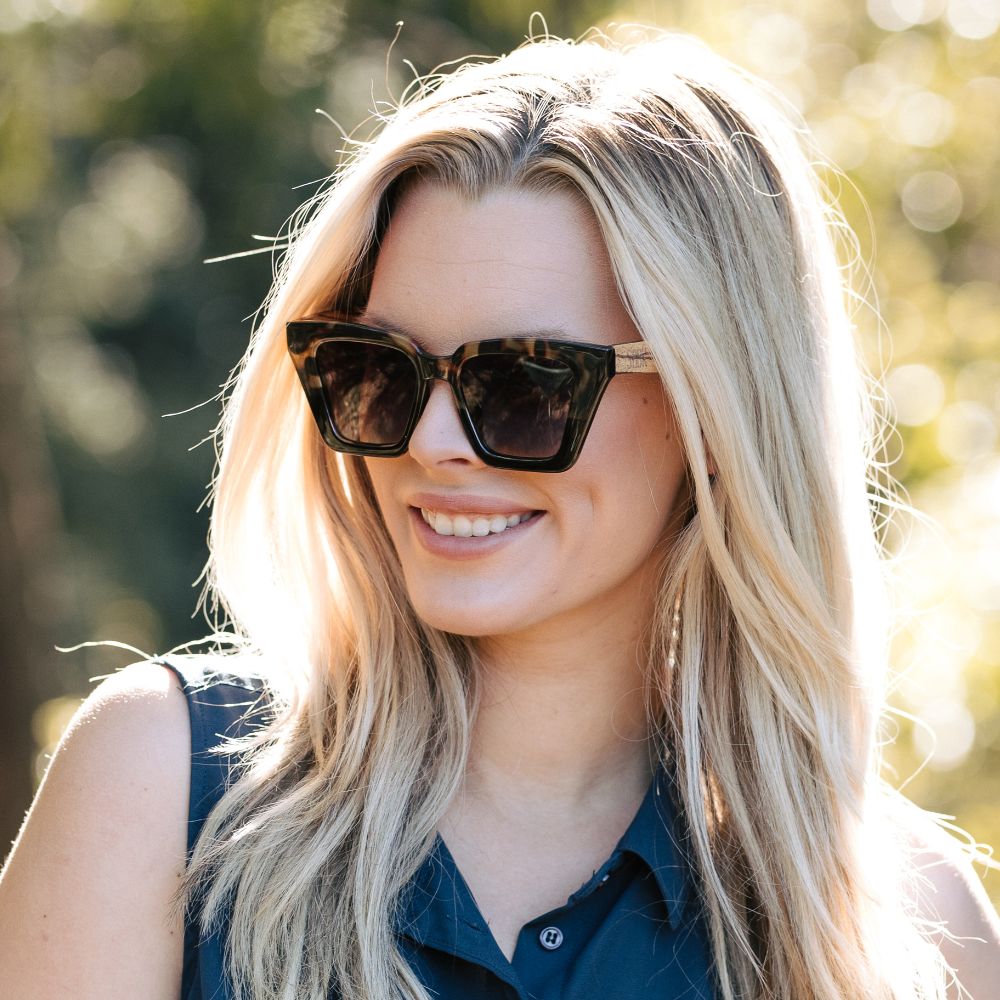 ICON BLACK TOFFEE l Black Graduated Lense l Walnut Arms