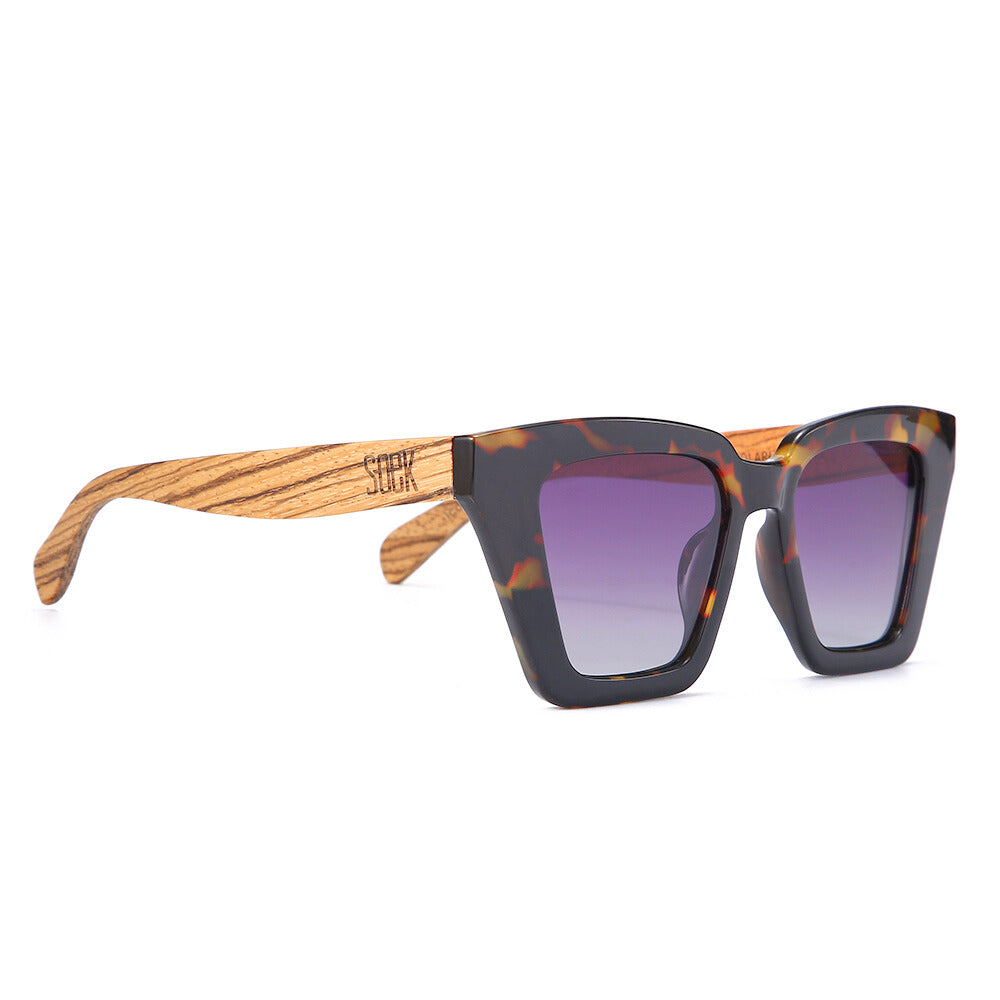 ICON BLACK TOFFEE l Black Graduated Lense l Walnut Arms