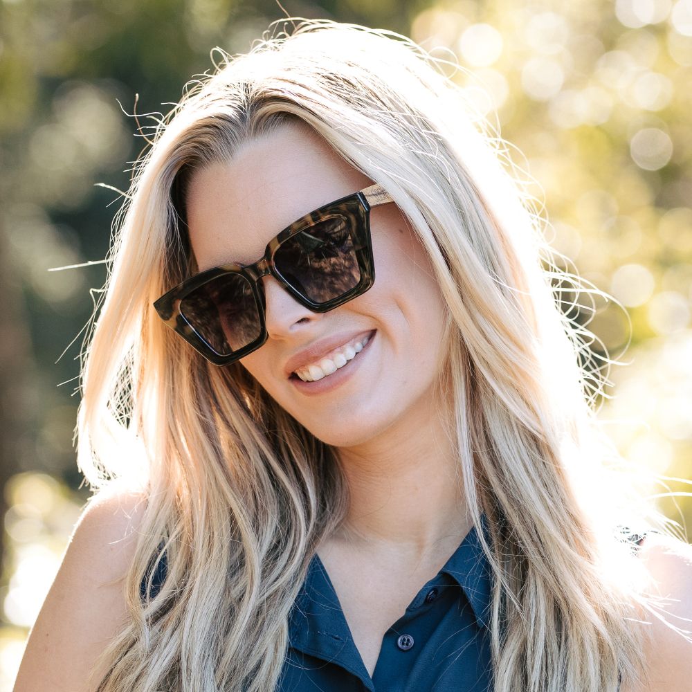 ICON BLACK TOFFEE l Black Graduated Lense l Walnut Arms