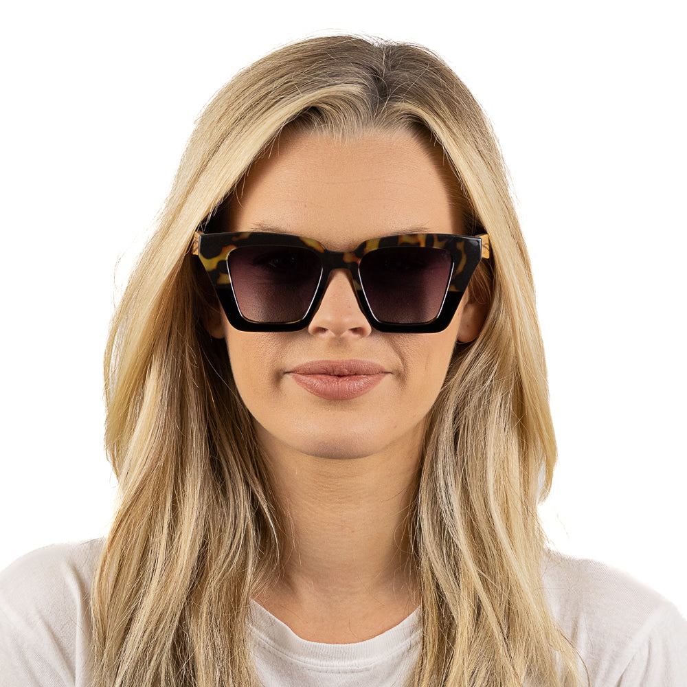 ICON BLACK TOFFEE l Black Graduated Lense l Walnut Arms