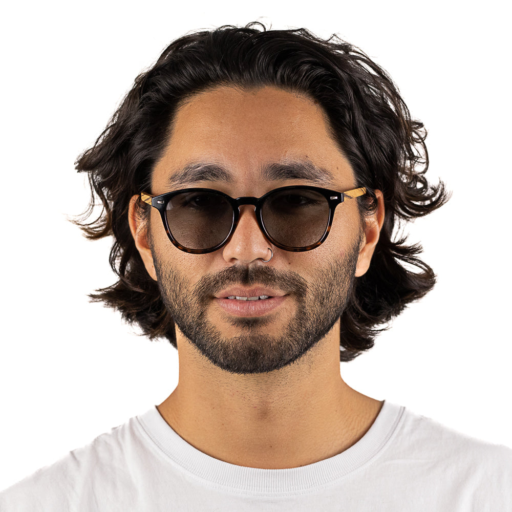 TAINE BLACK TORT  Khaki Lens l Walnut Arms