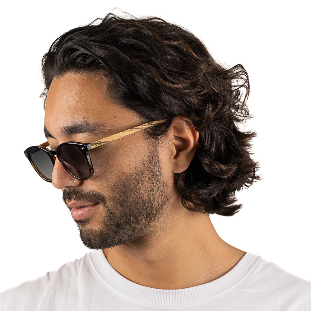 TAINE BLACK TORT  Khaki Lens l Walnut Arms