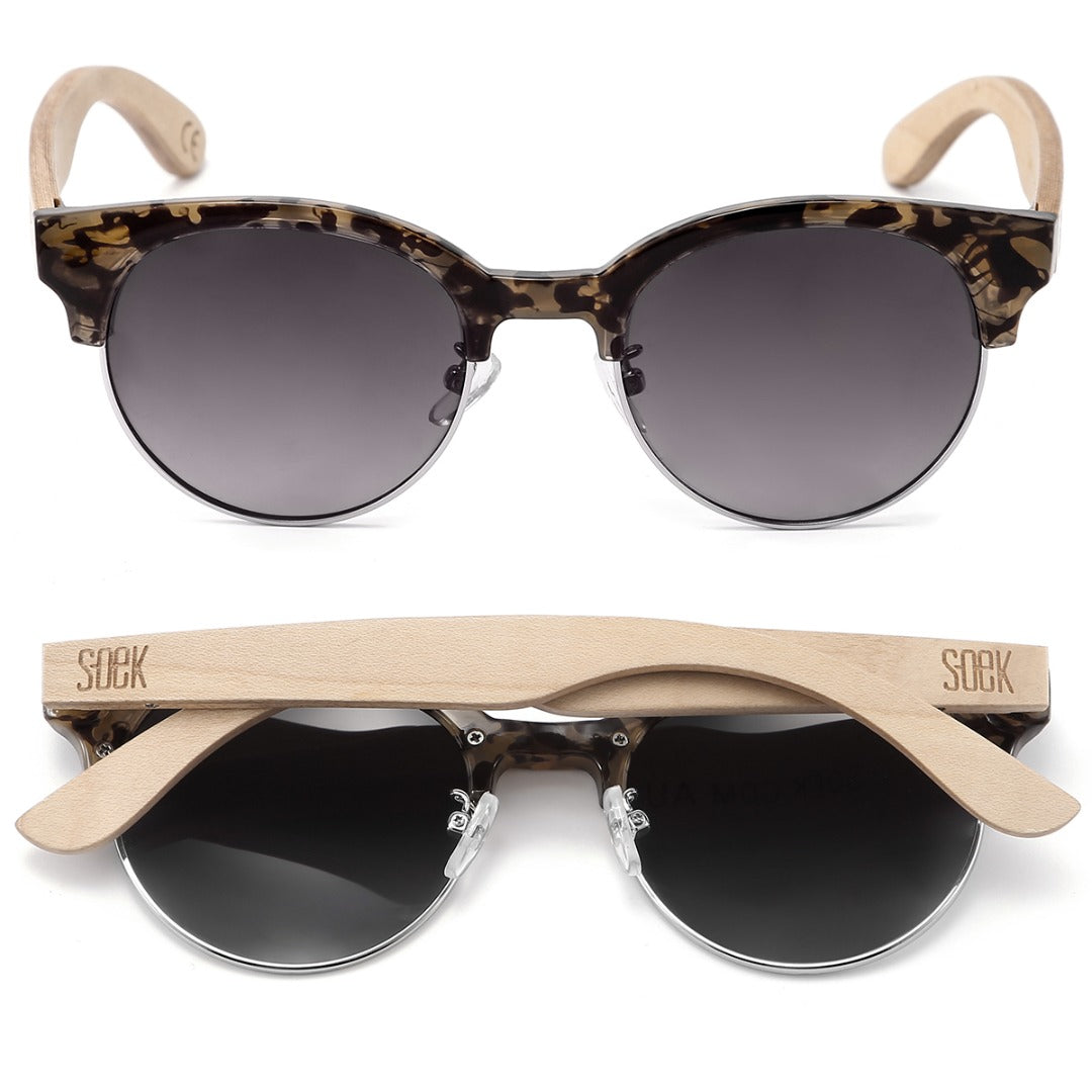 OLIVE TORT l Grey Lens l White Maple Arms - Soek Fashion Eyewear South Africa