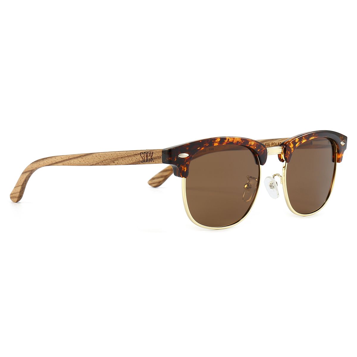 BANJO Brown Polarised Lens l Walnut Arms - Soek Fashion Eyewear South Africa