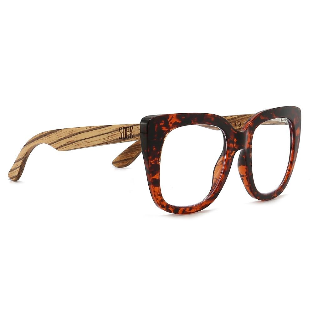 Buy Online Fashion Sustainable RIVIERA TORTOISE - Wooden Blue Light Blocking Magnifying Reader +2.5 - wholesale -  (GST incl ) RRP 69.99 with Exceptional Comfort - Soek