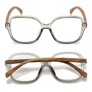 Buy Online Fashion Sustainable SCARLETT GREY MIST - Wood Blue Light Blocking Magnifying Readers +1.5  - wholesale -  (GST incl ) RRP 69.99 with Exceptional Comfort - Soek