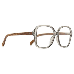Buy Online Fashion Sustainable SCARLETT GREY MIST -  Wood Blue Light Blocking Magnifying Readers +2.5  - wholesale -  (GST incl ) RRP 69.99 with Exceptional Comfort - Soek